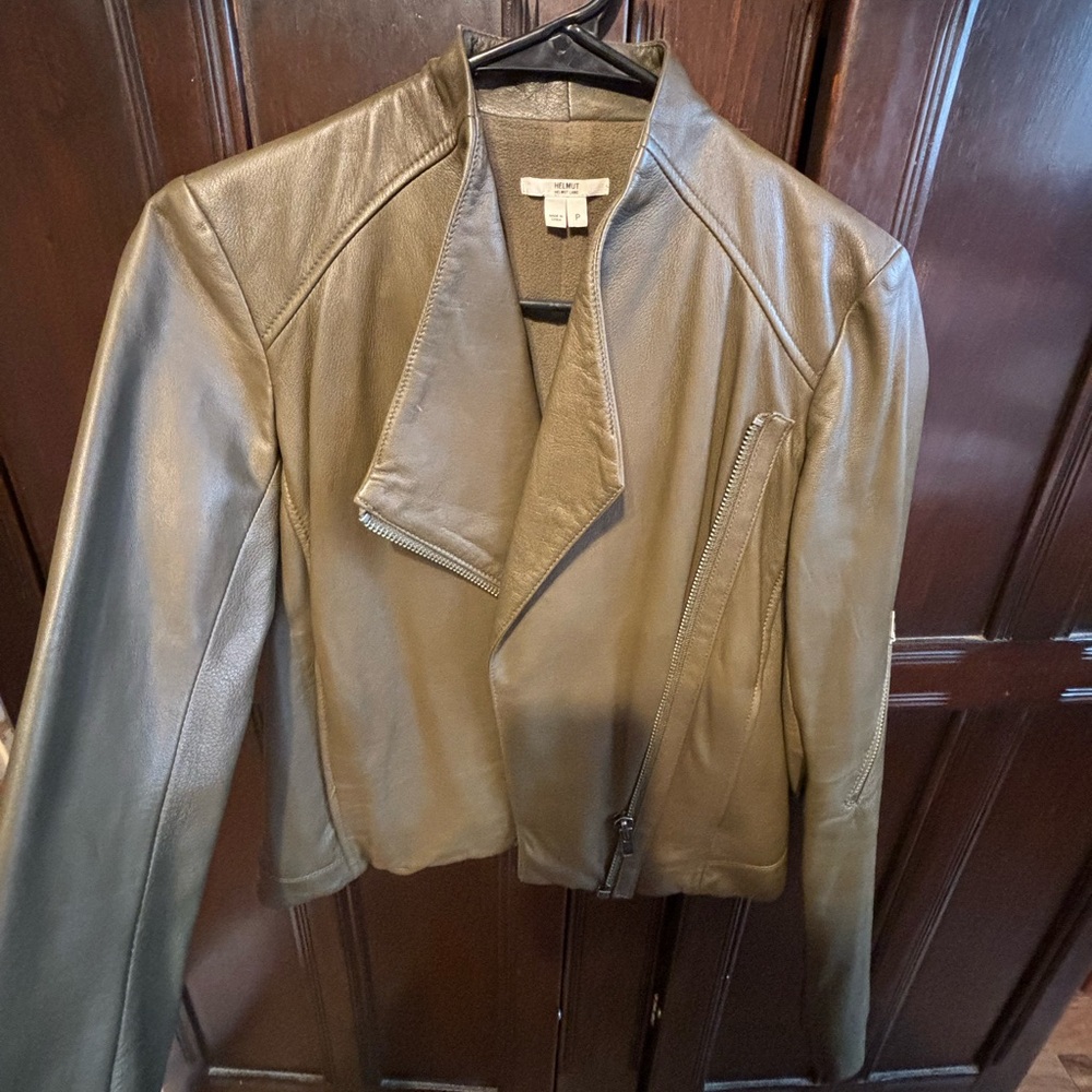 HELMUT LANG LAMB LEATHER JACKET